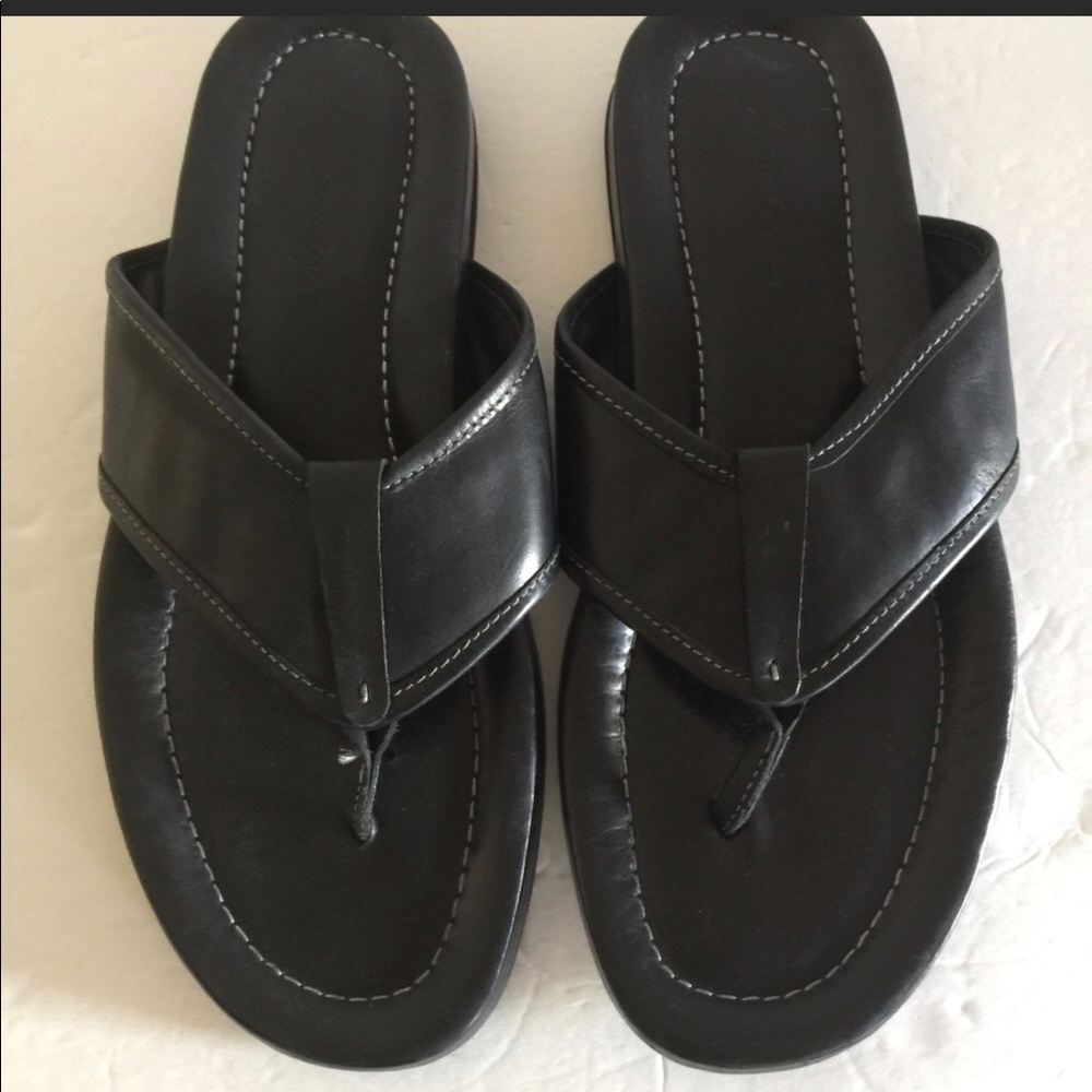 Kenneth Cole New York Leather Flip Flop Sz 10